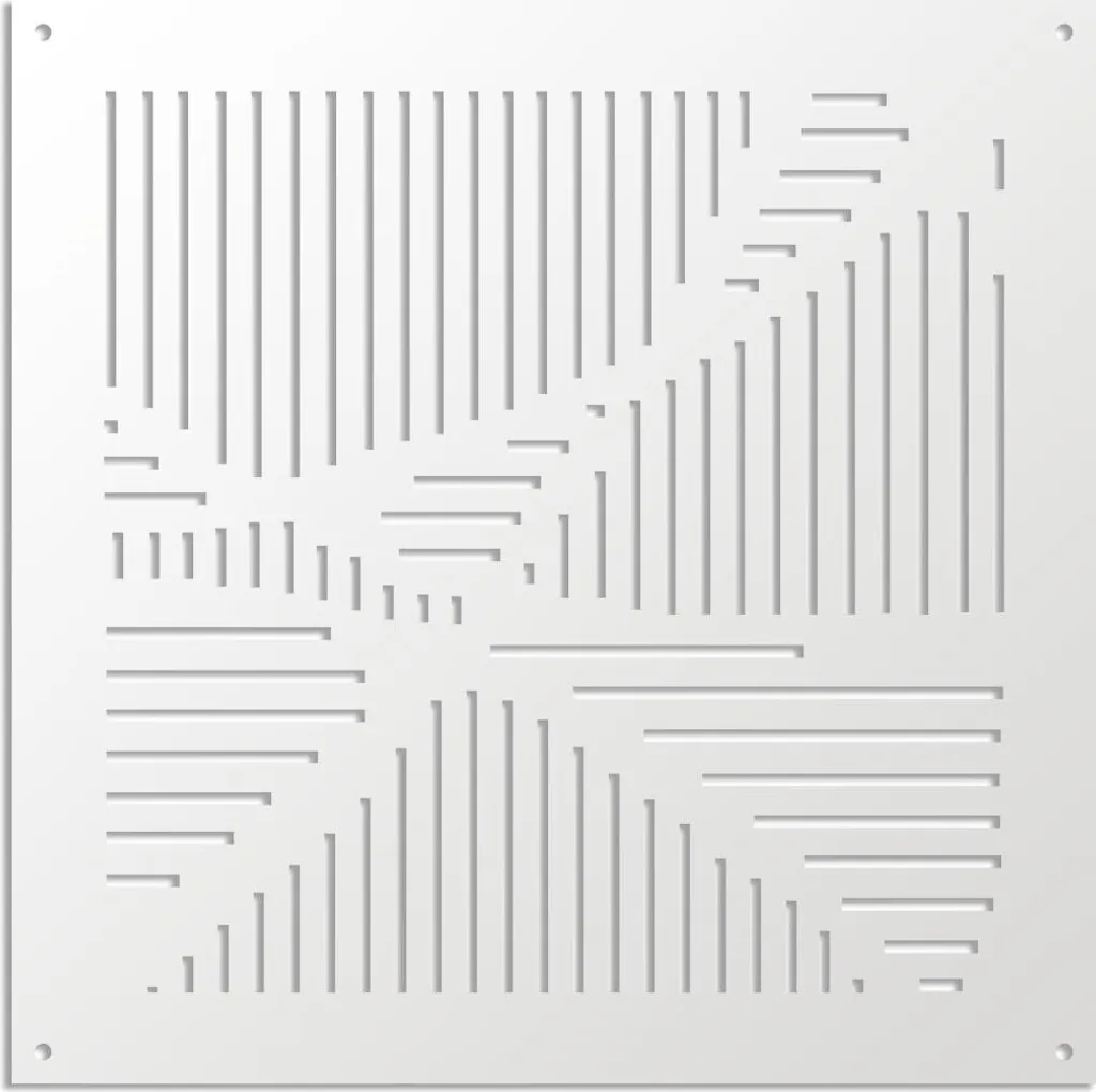 ROUTE Pannello PVC Traforato 73x73 Bianco - Fai da Te Creativo