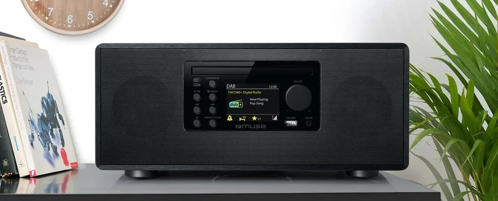 Chaîne Hifi Muse M-695 DBTW avec Radio Numérique DAB+ et Port USB Noir