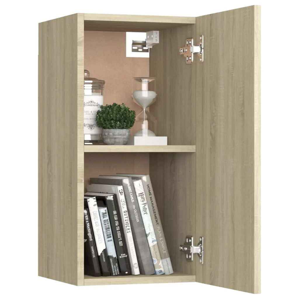 Mobile Porta TV Sospeso vidaXL Sonoma 60cm | Design Moderno Materiale Legno - 9