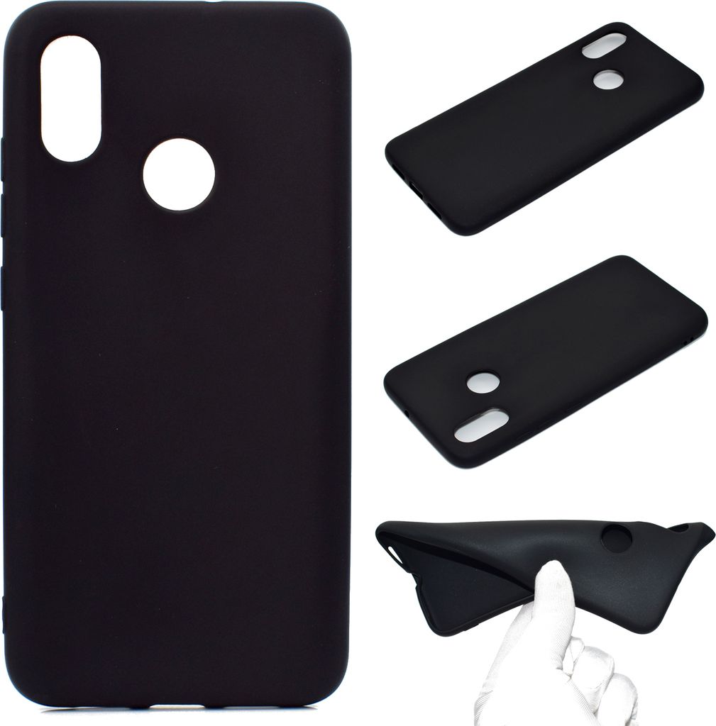 für XIAOMI Redmi S2 Lovely Candy Color Matte TPU Anti-Scratch rutschfeste Schutzhülle Zurück Fall schwarz