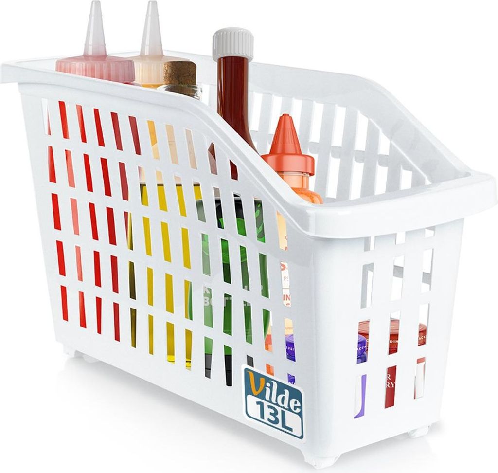 Conteneur de rangement fin sur roulettes pour la maison et Image du produit 