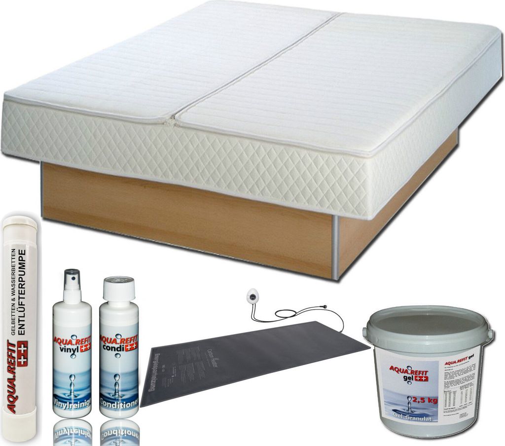 Gelbett Komplett Mono Softside Calesco Gel Heizung Podest 160x200 cm