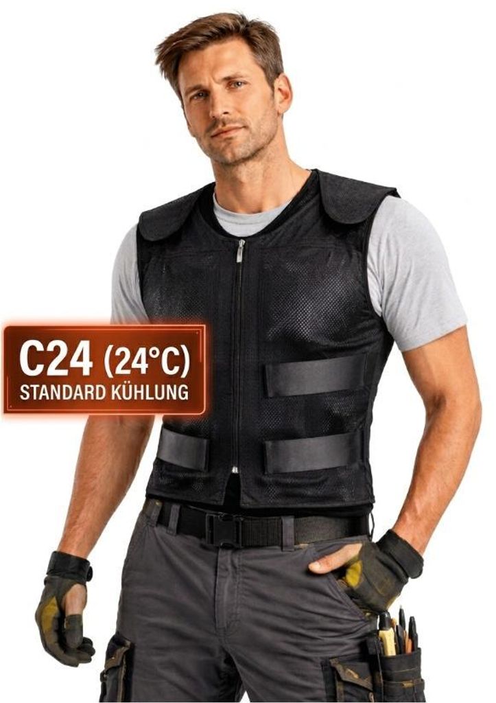Kühlweste C24 PRO mit 4 Kühlbereichen, 24°C Kühlelementen, Produktbild 