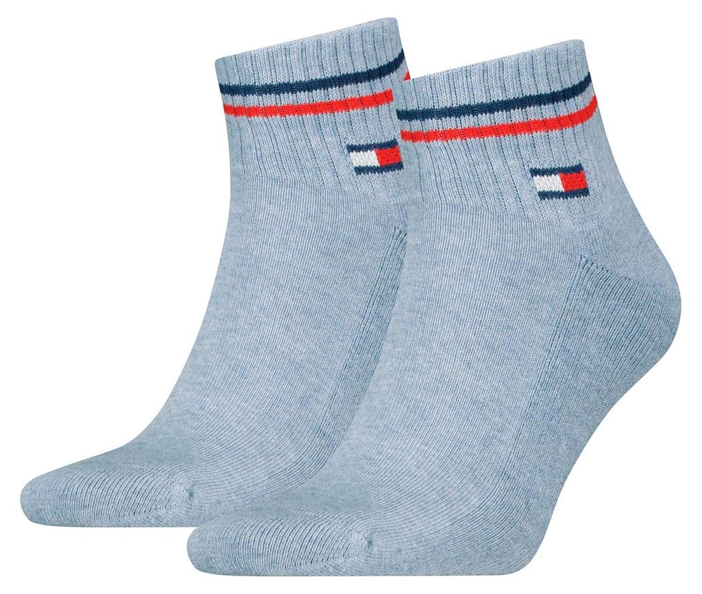 Tommy Hilfiger Uni Quarter Socken, Blau, 43-46 EU Produktbild 
