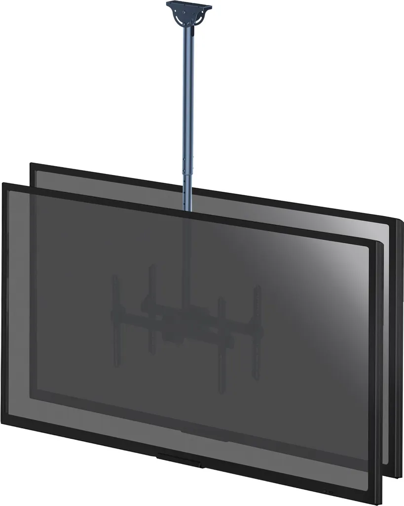 Support plafond 2 écrans TV pour salle de réunion et accueil 37-86"