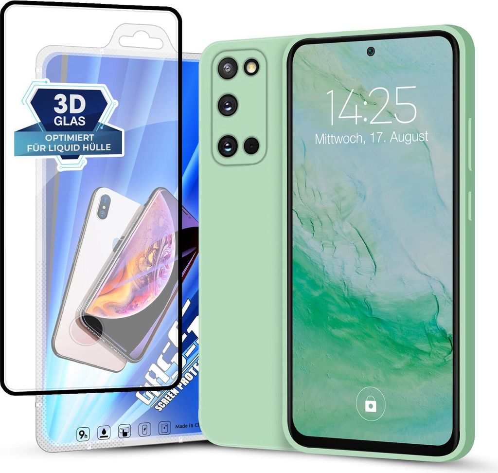A product shot featuring a phone case and screen protector.