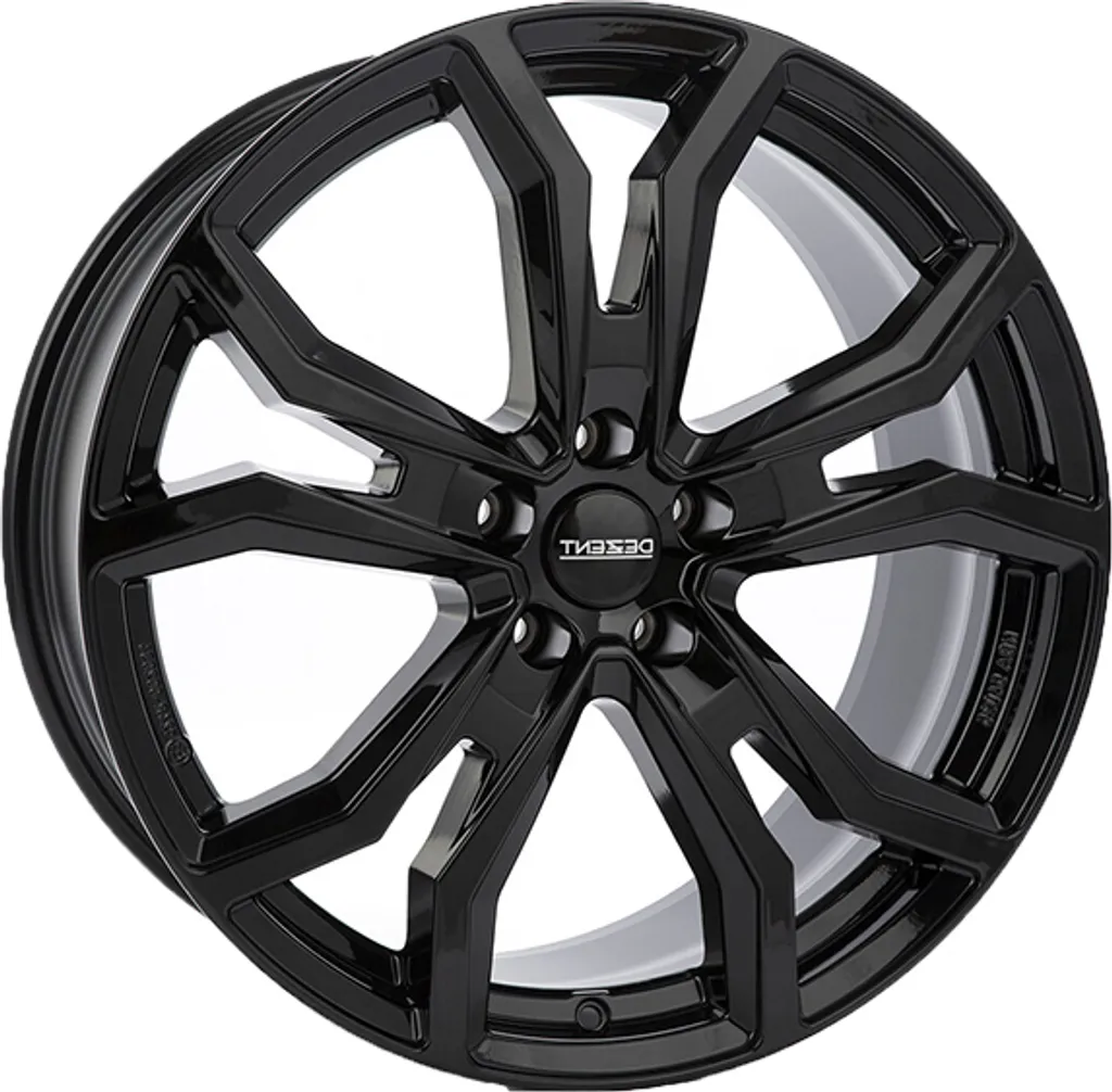 Jantes DEZENT TV 7.5x18 5x108 ET 50 design noir robuste et chic