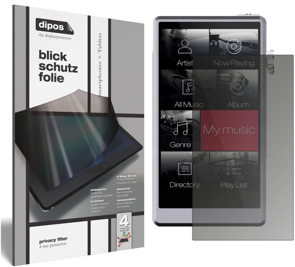 Schutzfolie für iBasso DX150 Blickschutzfolie matt Folie Display Schutz dipos