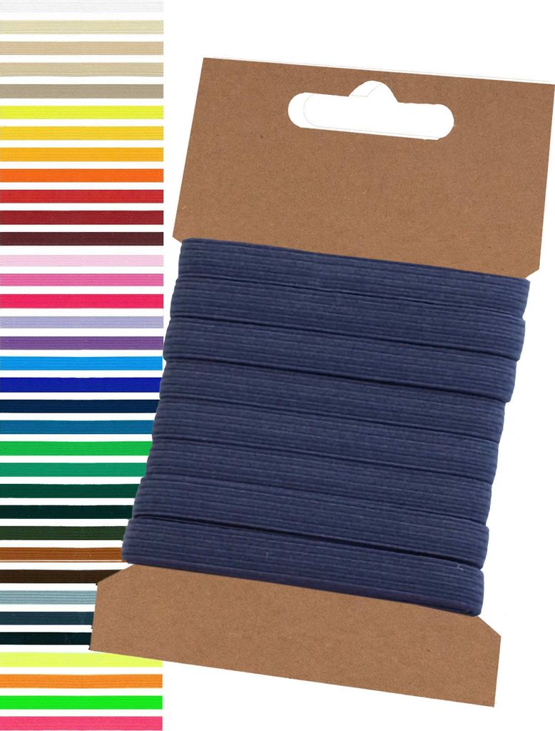 5m Gummiband 6,6mm Gummilitze Wäschegummi elastisches Band Produktbild 
