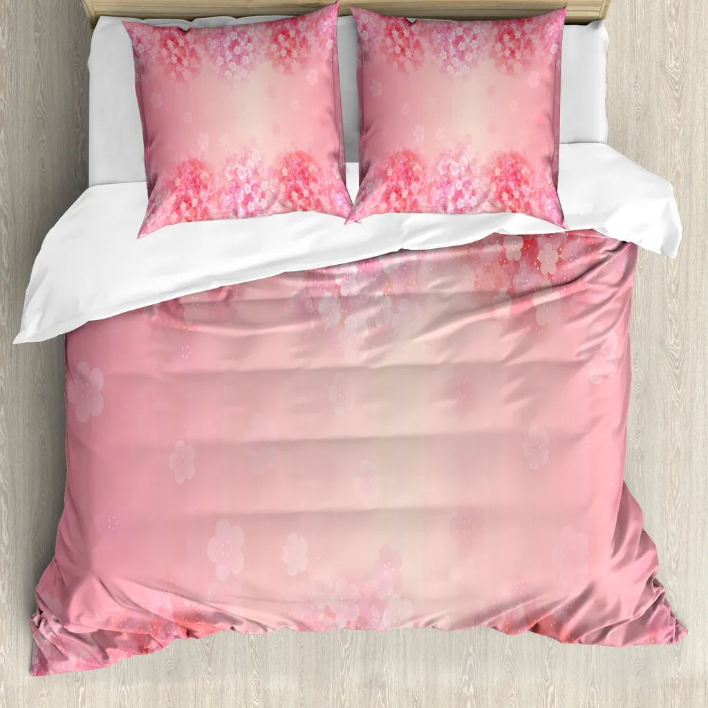 Set Letto Rosa Pallido ABAKUHAUS 200x200 Botanica e Benessere