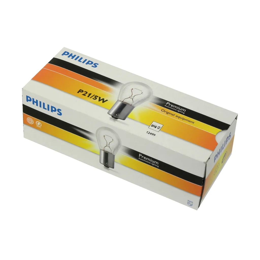 Philips P21/5W BAY15d 12V 21/5W | Lampadina Stop per Viaggi Sicuri