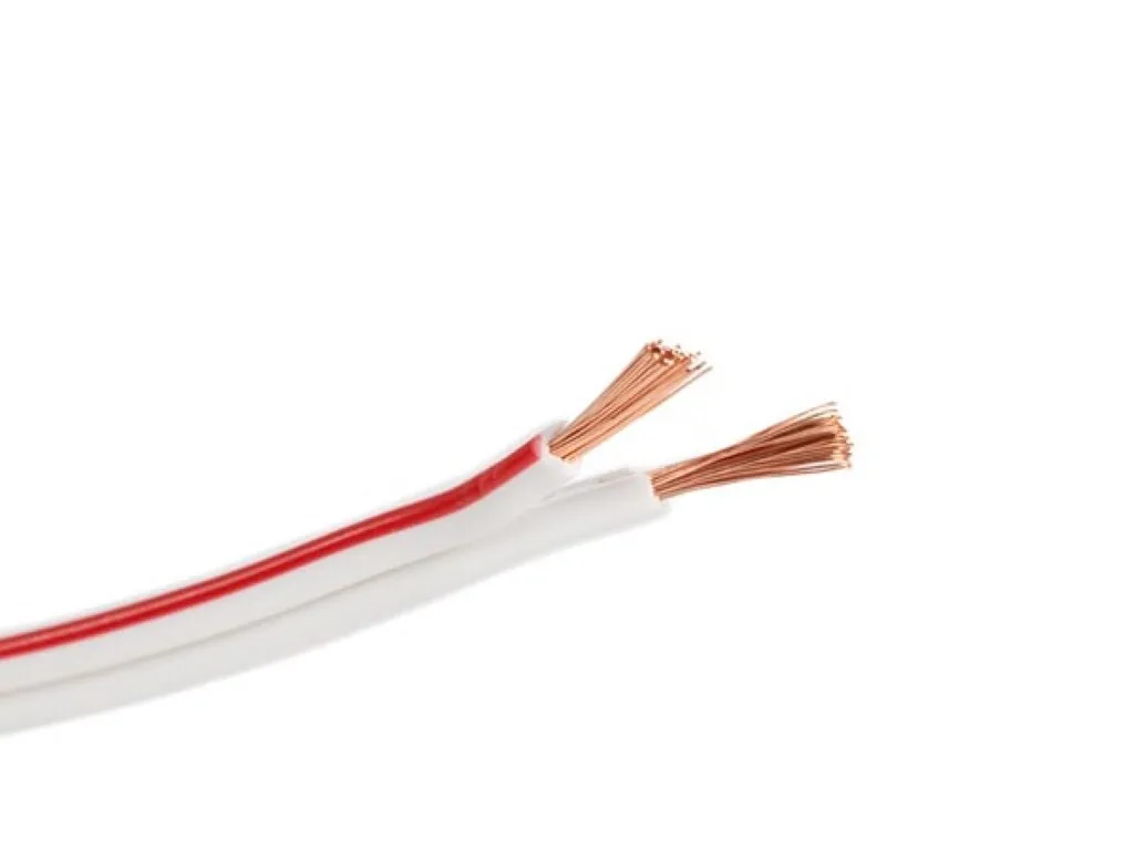 Fil Audio Enceinte 2x1,5mm² Blanc - Couronne 100m pour Home-Cinéma