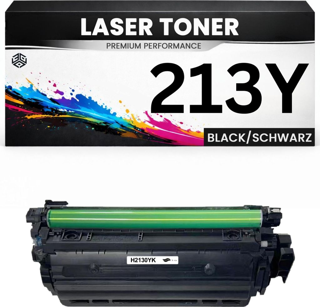 XXL Toner kompatibel für HP W2130Y(213Y) LaserJet Enterprise 5700dn/6700dn/6701dn Color LaserJet Enterprise MFP 5800f/5800dn/6800dn Color LaserJet...