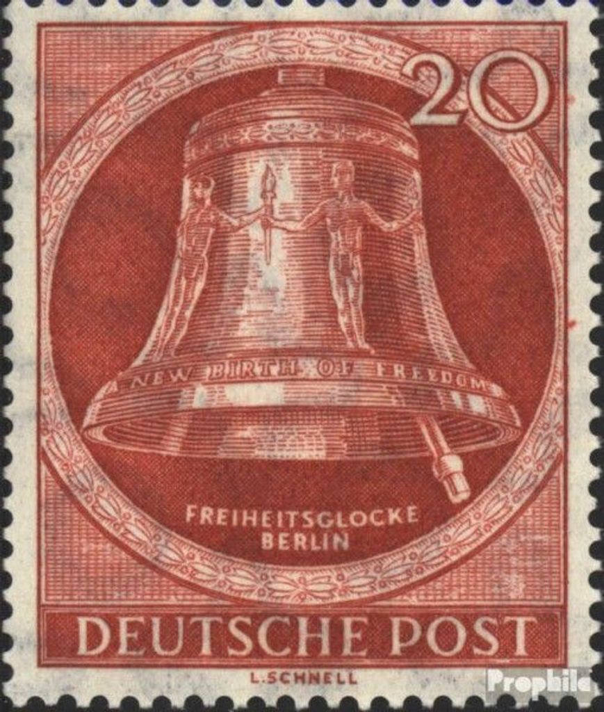 Briefmarken Berlin (West) 1951 Mi 84 gestempelt Freiheitsglocke