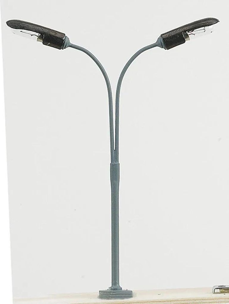Peitschenlampe Spur H0, 2 flammig, 110mm