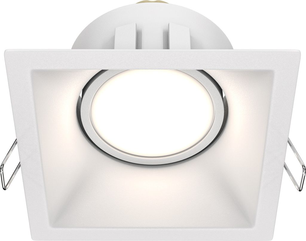 Maytoni Dot Einbaustrahler GU10, dimmbar, 50W, Aluminium, Weiß, IP20