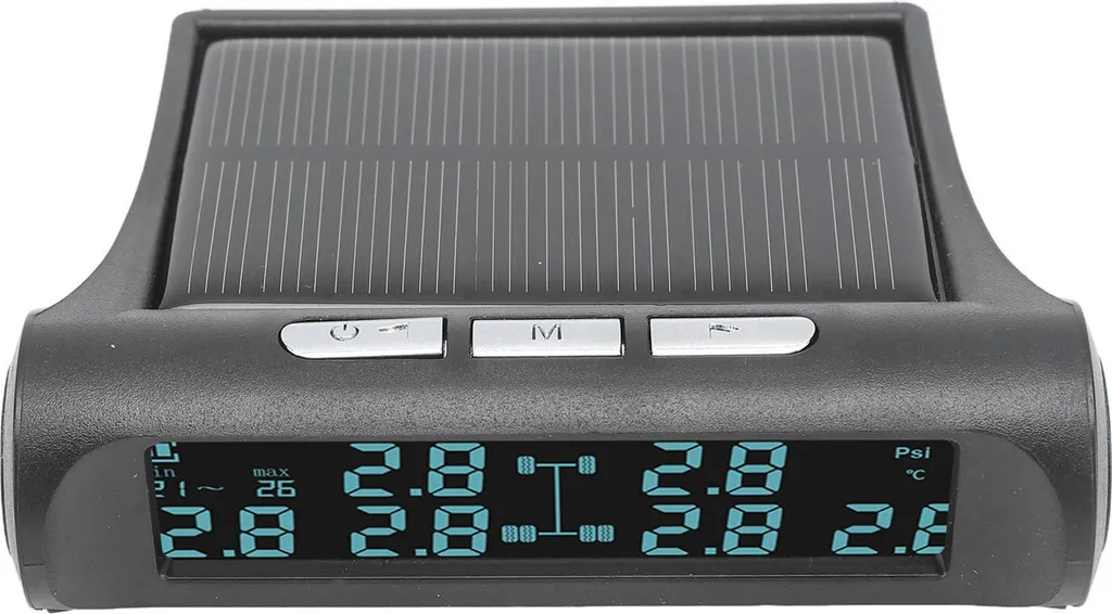 Système TPMS Solaire Étanche IP68 avec Écran LCD et 6 Capteurs Sans Fil