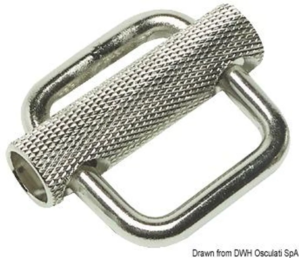 Boucle inox 50mm haute résistance - Lot de 10 attaches anticorrosion
