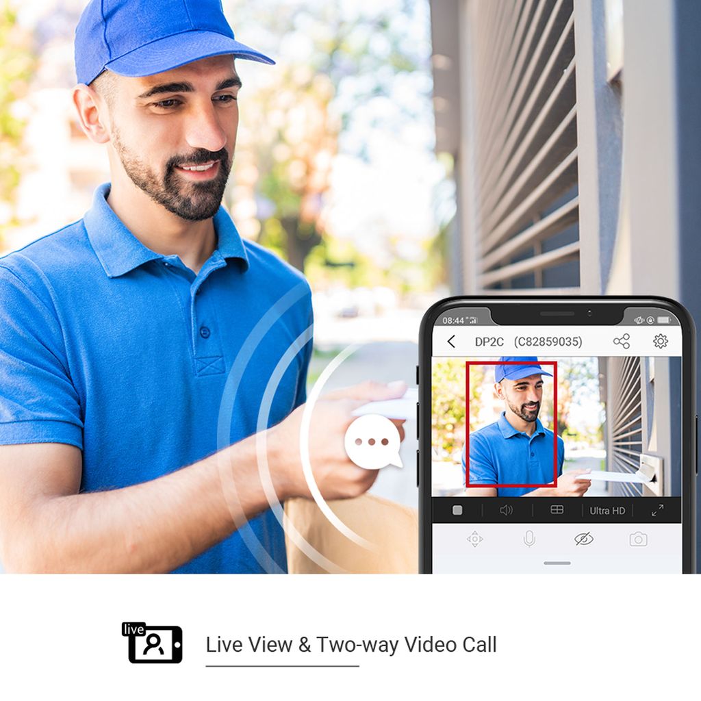 EZVIZ DP2 Türspion mit integrierter Video-Türsprechanlage Produktbild 18
