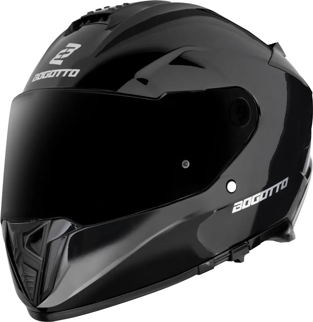 Casque intégral de moto Bogotto FF122 noir mat en taille XS