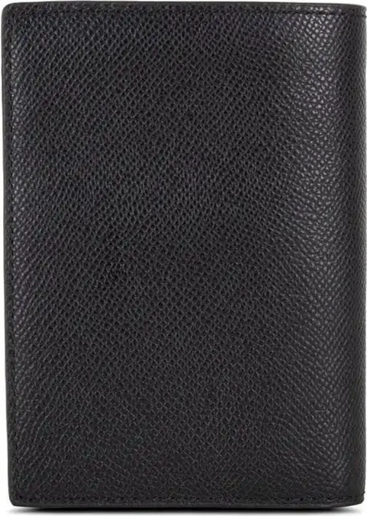 Lancaster Portefeuille Delphino RFID Noir en Cuir de Vachette Pleine Fleur