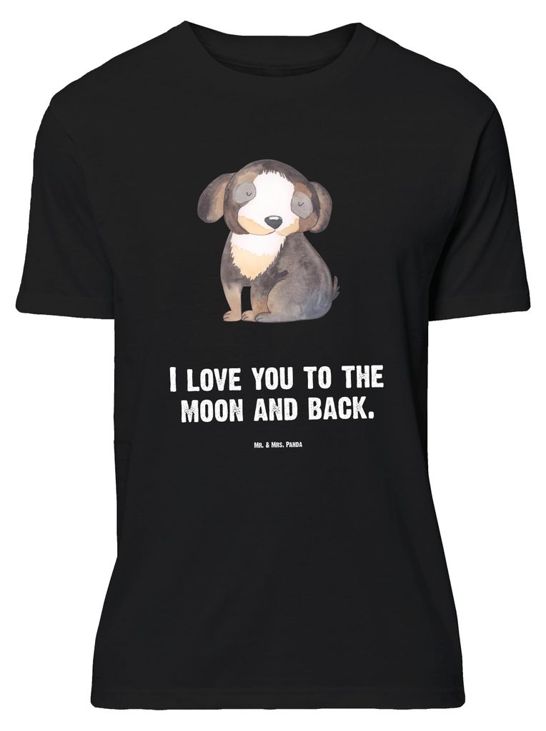 Mr. & Mrs. Panda Größe XL T-Shirt Hund Entspannen - Schwarz - Geschenk, Niedlich, Liebe, mit Spruch, Tshirt, Shirt, Sprüche, Treue