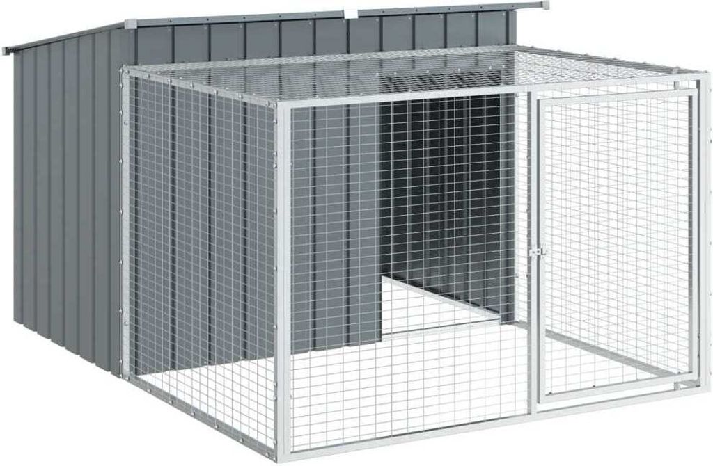 Niche pour chiens avec enclos Anthracite 153x194x110cm Image du produit 