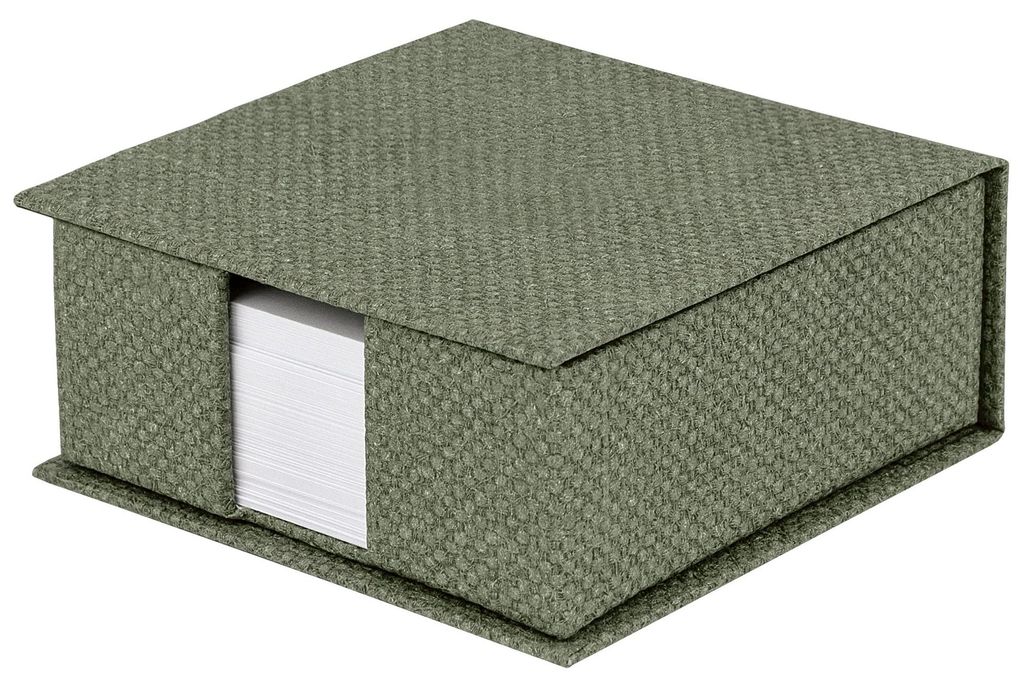 Rössler SOHO Zettelkasten Notizzettel-Box Schreibtisch-Organizer 110x46x110mm Farbe: Salbei