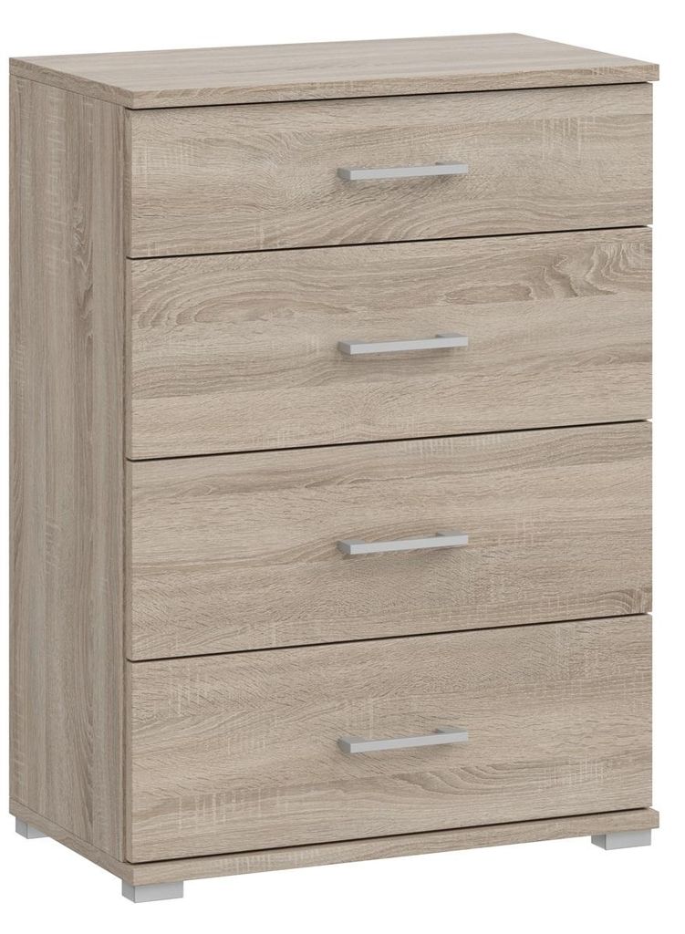 Moderne Schuhkommode Sonoma Eiche 85x60x35 cm – Schuhschrank mit 3 Klappen & Schublade – platzsparendes Schuhregal für Flur und Diele