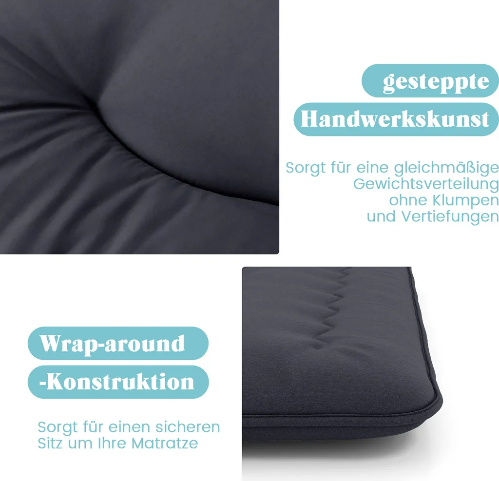 Matelas de couchage 140 x 200cm pour lit d'appoint invités et camping