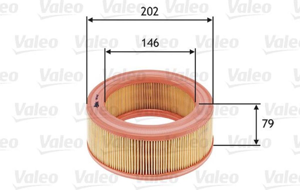 Luftfilter VALEO 585642 für RENAULT 4 (112) Filtereinsatz
