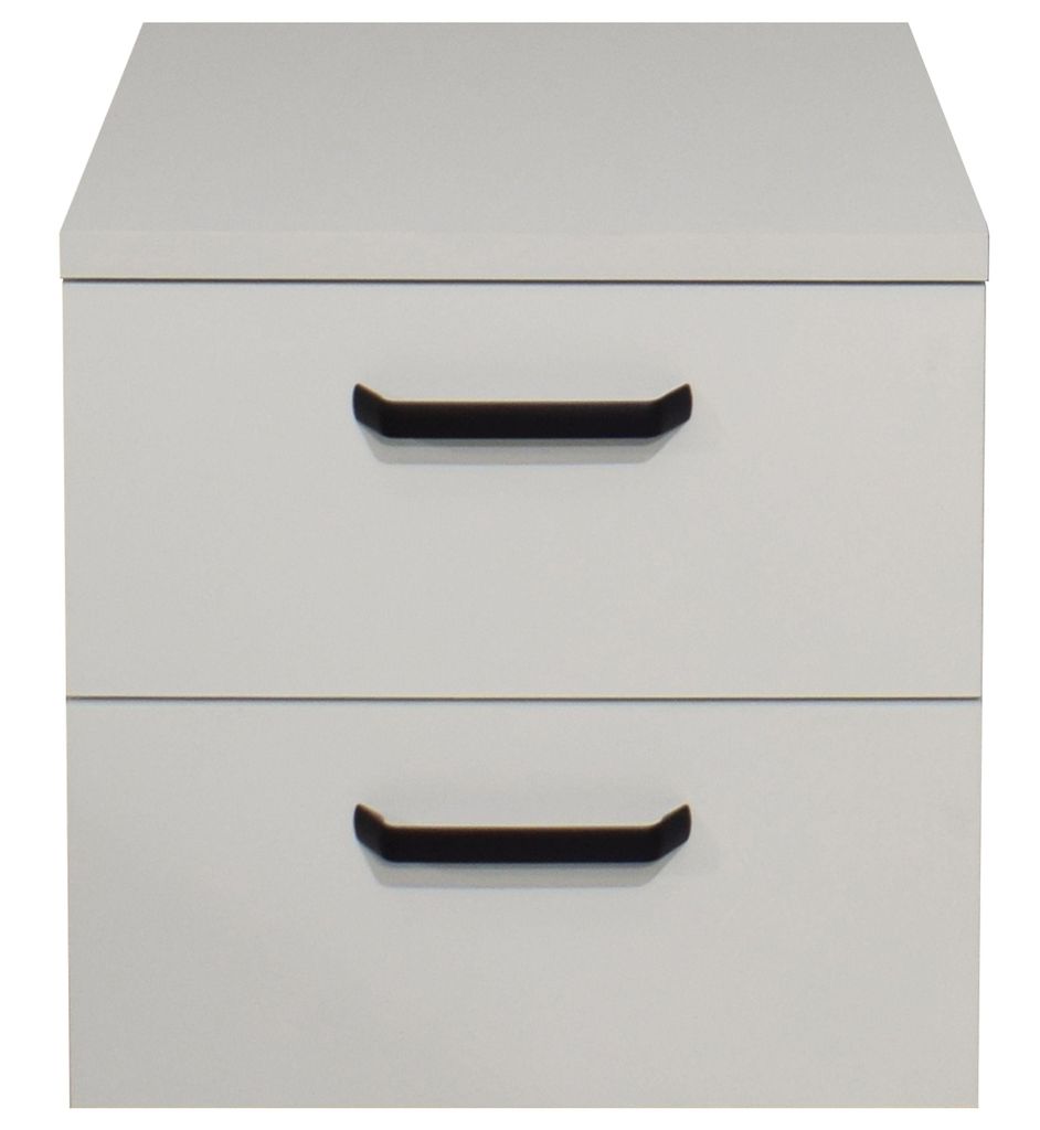 FURNARO Kommode Klipp Schubladenkommode Beistellschrank B/H/T: 50x50x35 cm, Farbe:Kreidegrau matt lack