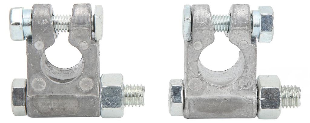 2 Stück Hochleistungs-Batterieklemmen 6 V/12 V, universell für Wohnmobile, LKWs, Marinesoldaten und Automobile
