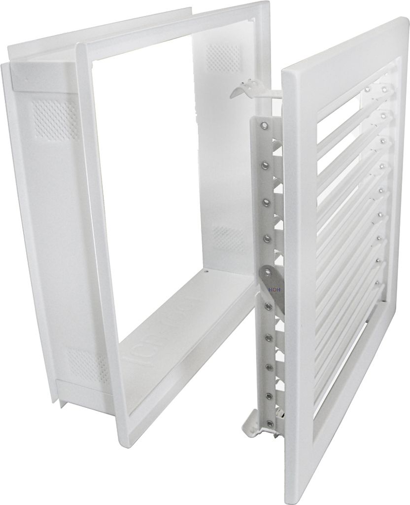 Kaltluftgitter KGPB 2323 W Putzbündig Weiss 230 x 230mm Zuluft Abluftgitter