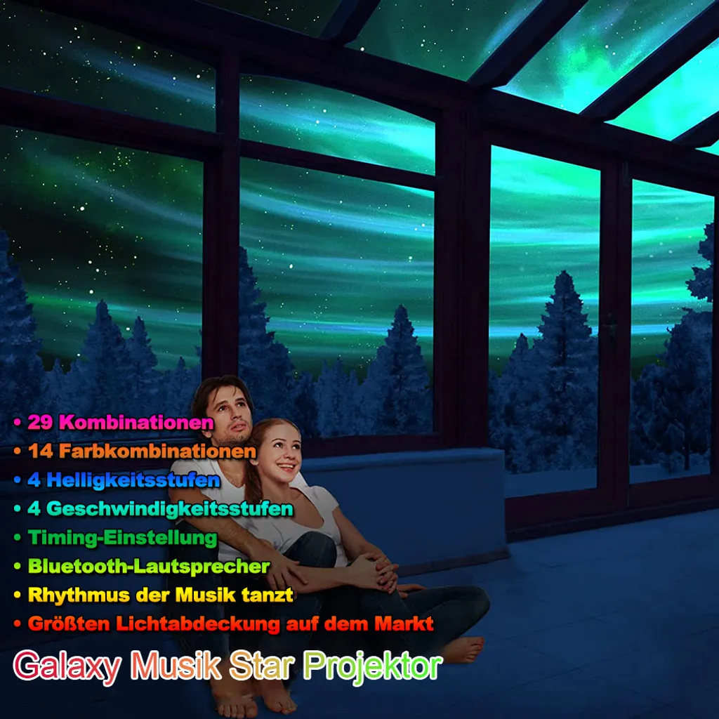 Projecteur Ciel Étoilé LED : Solution Veilleuse Musicale avec Timer