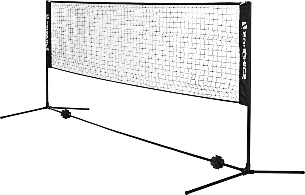 Filet de badminton portable pliable noir haute densité avec sa housse