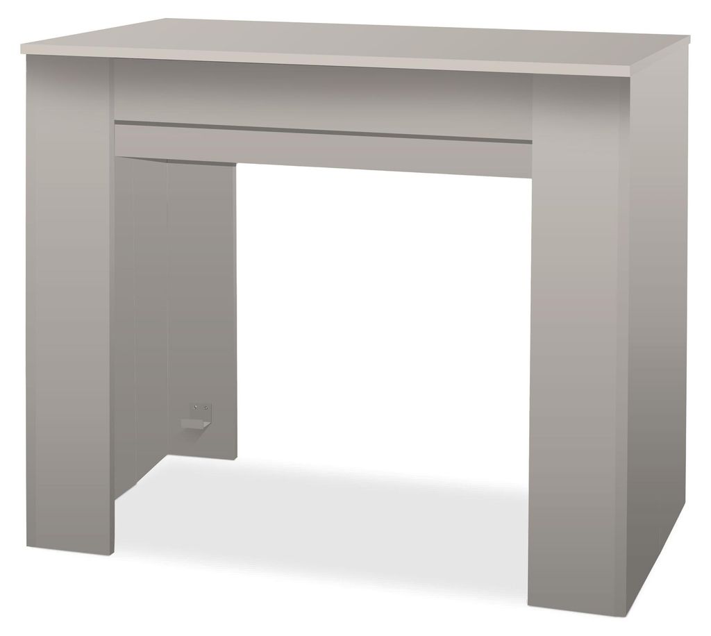 Fortino - Console extensible 91x50/250 cm en mélaminé taupe Image du produit 