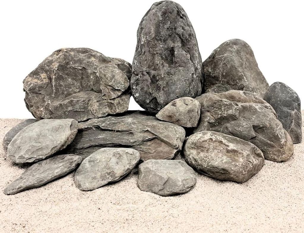 Aquarium Natursteine Donnerkeil - Dark Blue Sky Rock 1 Stück Gr. L 1-3 kg