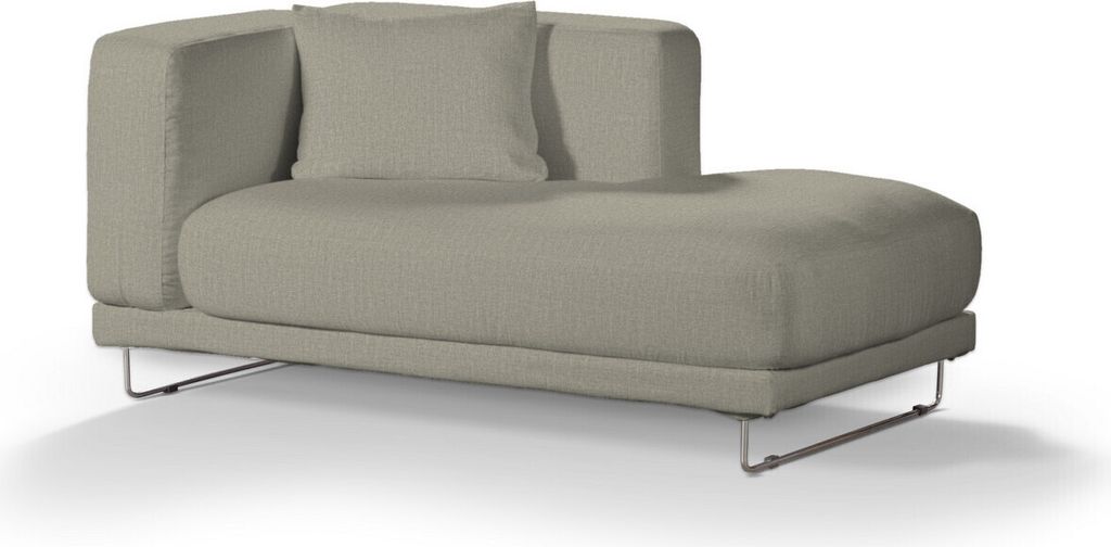 Dekoria Tylösand Recamiere rechts Sofabezug, beige- grau, Bezug für Recamiere Tylösand rechts