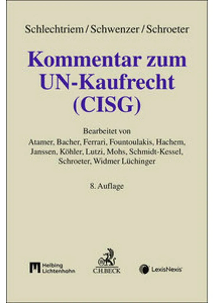 Livre Droit Commercial International : Kommentar zum UN-Kaufrecht CISG