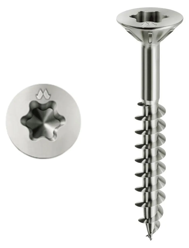Vis à bois professionnelle 5x70 mm à empreinte Torx Mustad Panelvit