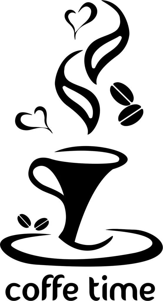 Adesivo Murale Cucina Tazza Caffè G254 100x50 - Arredo Facile e Pulito