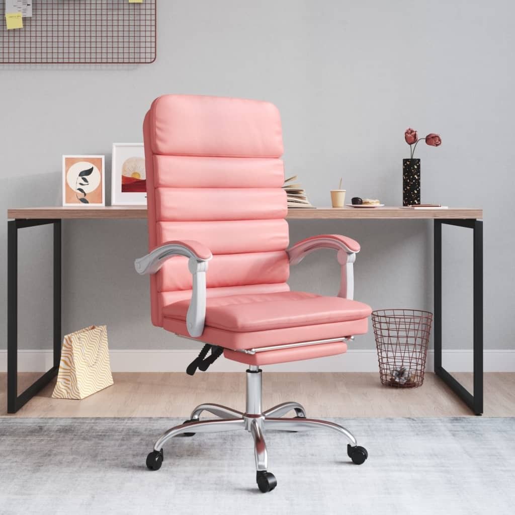 "im Angebot" Bürostuhl mit Massagefunktion Rosa Kunstleder - Bürostühle CC15876