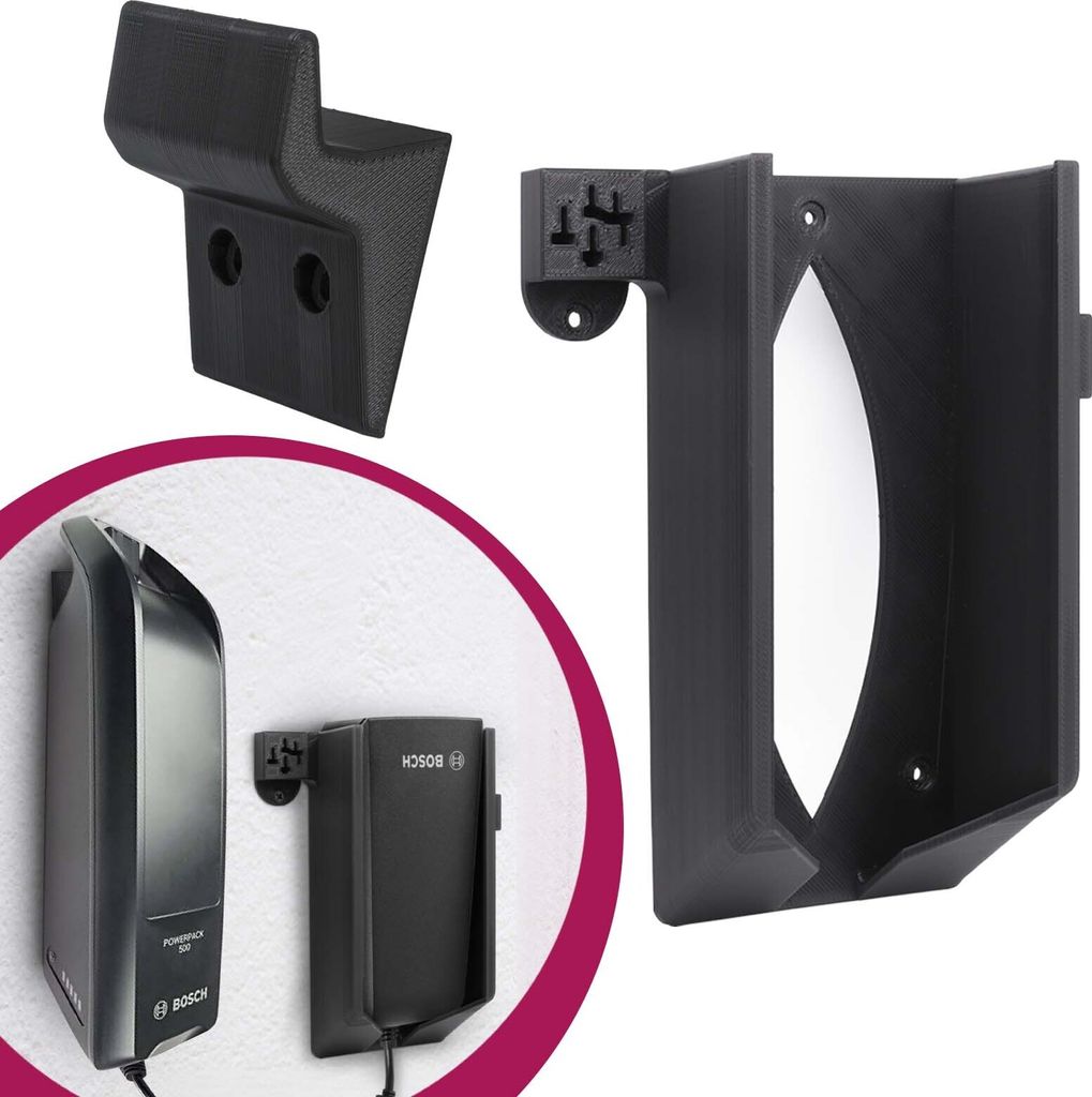 Ladegerät Wandhalterung passend für Bosch eBike 6A + PowerPack 300 400 500