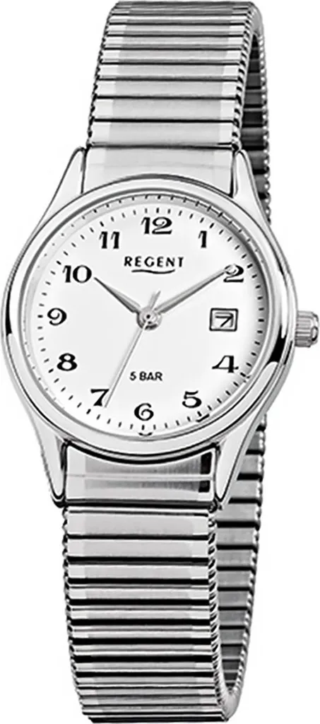 Montre Regent F-893 acier argent lisible et durable pour tous les jours