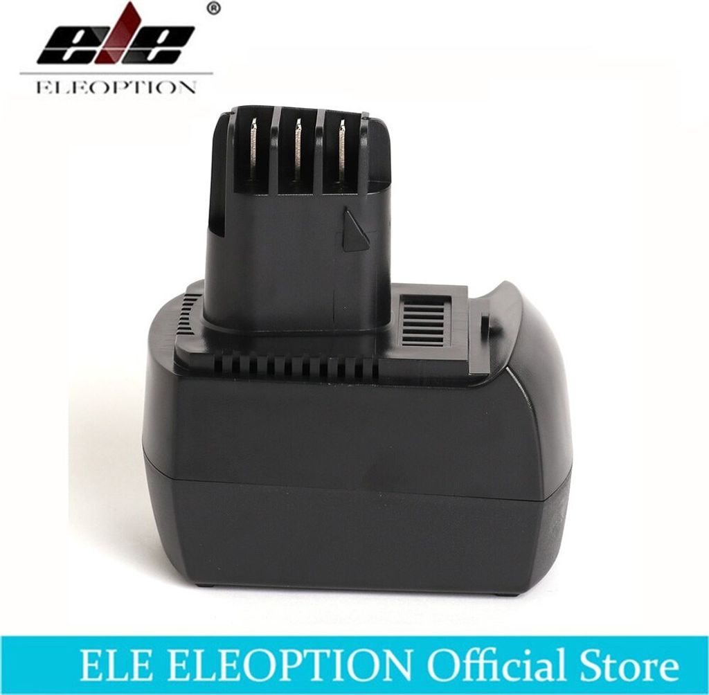 ele ELEOPTION 12V 3000mAh Ni-MH Ersatz-Elektrowerkzeugbatterie für METABO 6.02151.50 BZ12SP BS 12 SP, BSZ 12, BZ 12 SP, SSP 12, ULA9.6-1
