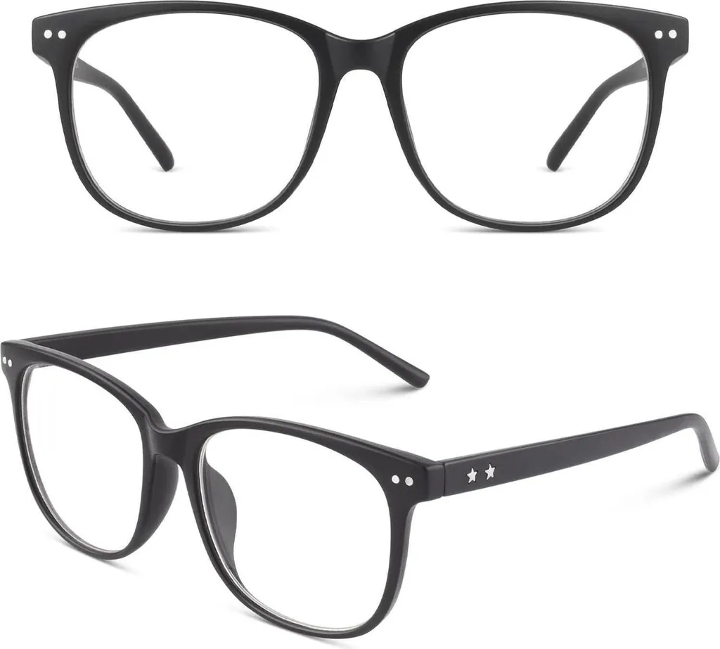 CGID CN81 Occhiali Nerd Oversize Anni 80: Stile Vintage Lente Chiara