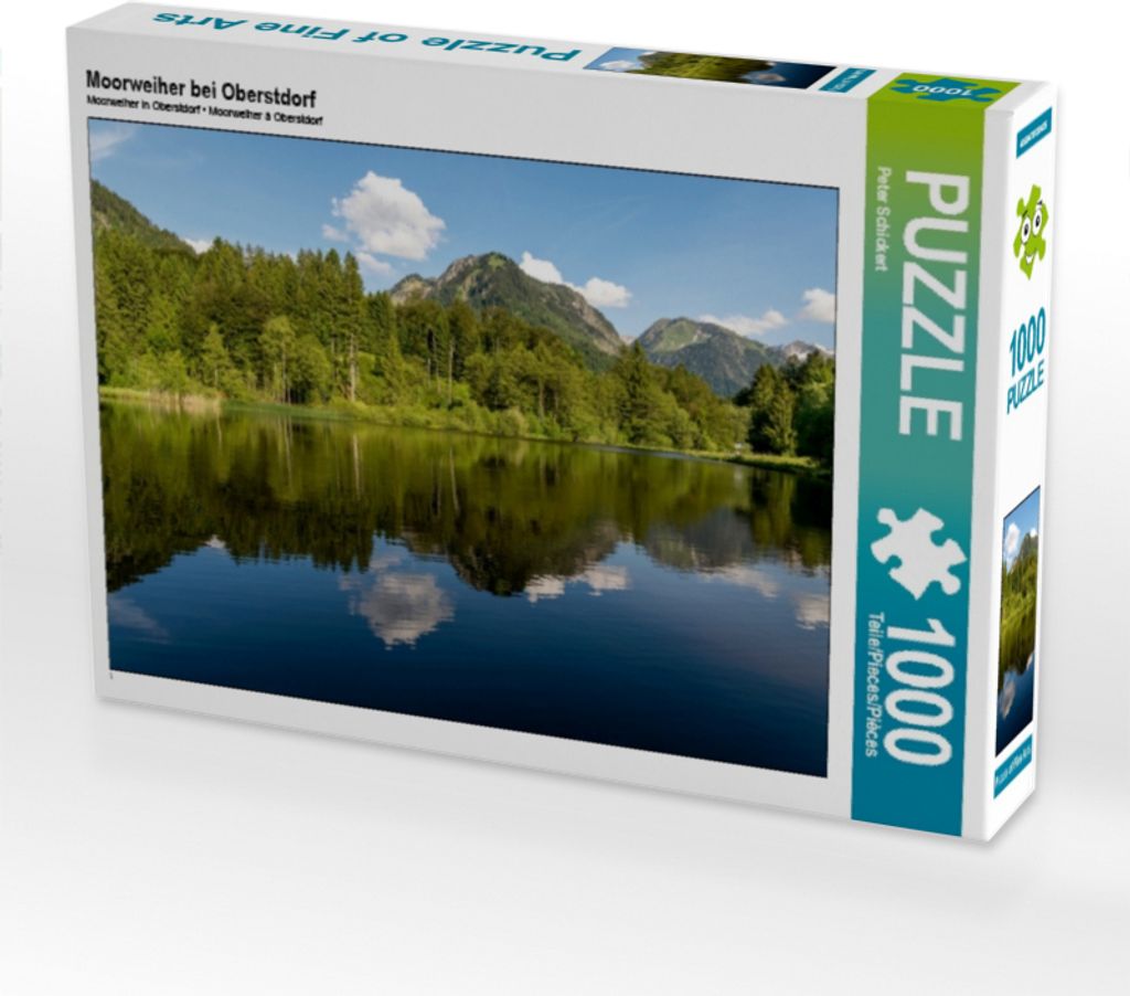Calvendo Moorweiher bei Oberstdorf 1000 Teile Puzzle quer 640x480mm, Schickert Peter; 7392444