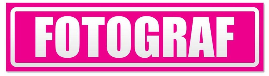 Kiwistar - Autoaufkleber - Pink - 45 x 12 cm - Fotograf invertiert - Hinweis Aufkleber Sticker für Auto, Kfz, Fahrrad, PKW, LKW