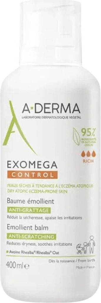 A-Derma Exomega Control Baume relipidant 400 ml Image du produit 